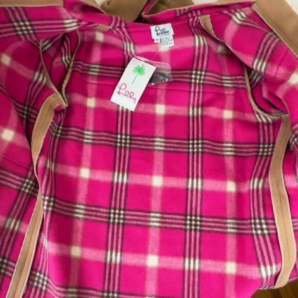 LILLY PULTIZER Camel Toggle Wool Pea Coat - Picture 11 of 11